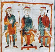 Merowinger, Karolinger, Hedenen, Agilolfinger, Langobarden, Kilian, Bonifatius, Burkard